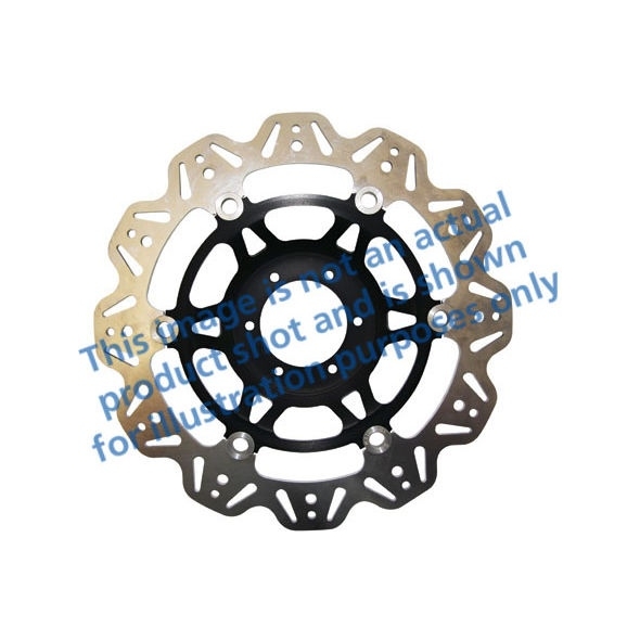 EBC brakes EBC-Brakes Vee-Series Sport Bike Disc (Black Hub) to fit Front Left | ebc_VR1153BLK | euronetbike-net