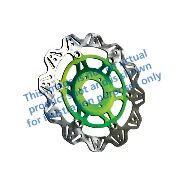 EBC brakes EBC-Brakes Vee-Series Sport Bike Disc (Green Hub) to fit Front Right | ebc_VR4166GRN | euronetbike-net