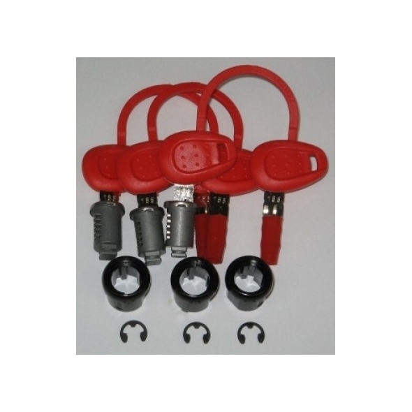 GIVI Parts GIVI Same End Lock Lock Set, 3-Fold | Z180 | givi_Z180 | euronetbike-net