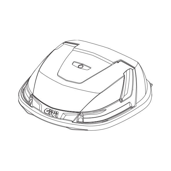 GIVI Parts GIVI Case Cover For B37 Blade Tech - Black | ZB37CNTM | givi_ZB37CNTM | euronetbike-net