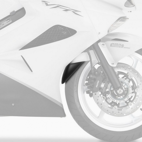 Pyramid Plastics parts Pyramid Plastics Honda VFR 800 V Tec Extenda Fenda Matte Black 2002>2013 | 05135 | pyr_05135 | euronetbike-net