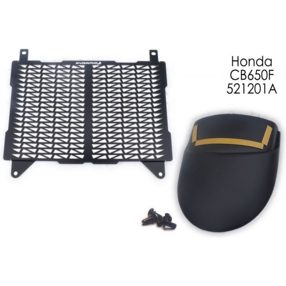 Pyramid Plastics parts Pyramid Plastics Honda CB 650 F Radiator Guard Matte Black 2012> | 521201A | pyr_521201A | euronetbike-net