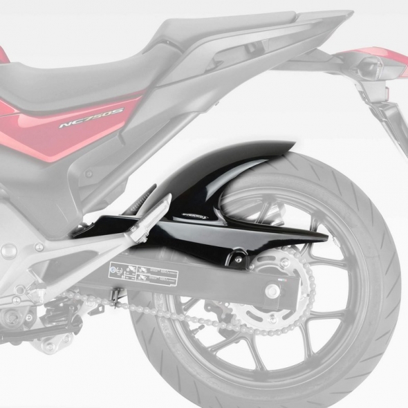 Pyramid Plastics parts Pyramid Plastics Hugger Gloss Black Honda NC 700 S 2012> | 071973B | pyr_071973B | euronetbike-net