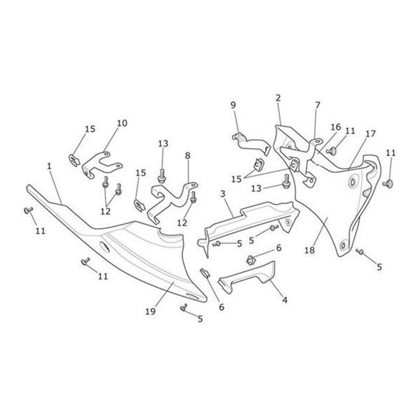 Triumph OEM Parts Triumph T2303105 - Triumph BRKT, BELLYPAN | T2303105 | tri_T2303105 | euronetbike-net