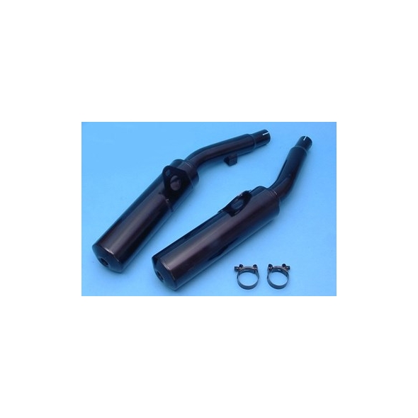 Marving Exhaust MARVING CYLINDRICAL Ø 100 COUPLE - BLACK | Y/2085/NC | mvg_Y-2085-NC | euronetbike-net