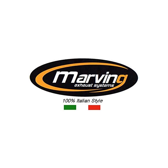 Marving Exhaust MARVING 4/1 CYLINDRICAL GROUP - BLACK | Y/9003/NC | mvg_Y-9003-NC | euronetbike-net