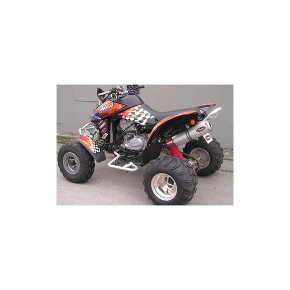 Marving Exhaust MARVING QUAD ATV LINE SINGLE - ALUMINIUM | EU/AL/B49 | mvg_EU-AL-B49 | euronetbike-net