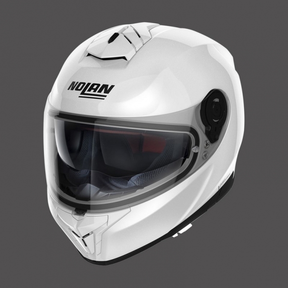 Nolan Nolan Full Face Helmet N80.8 Classic N-com Metal White, XXS | N880000270059 | nol_N880000270058 | euronetbike-net