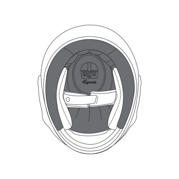 AGV AGV CROWN PAD X3000 (S) Premium Black | 20KIT00110001 | agv_20KIT00110-001 | euronetbike-net