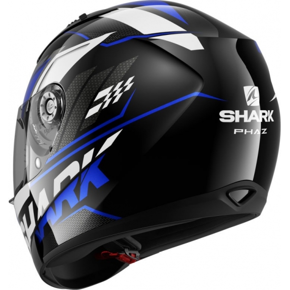 Shark Helmets Shark Full Face Helmet RIDILL 1.2 PHAZ, Black Blue White/KBW, Size XS | HE0533EKBWXS / HE0533KBWXS | sh_HE0533EKBWXL | euronetbike-net