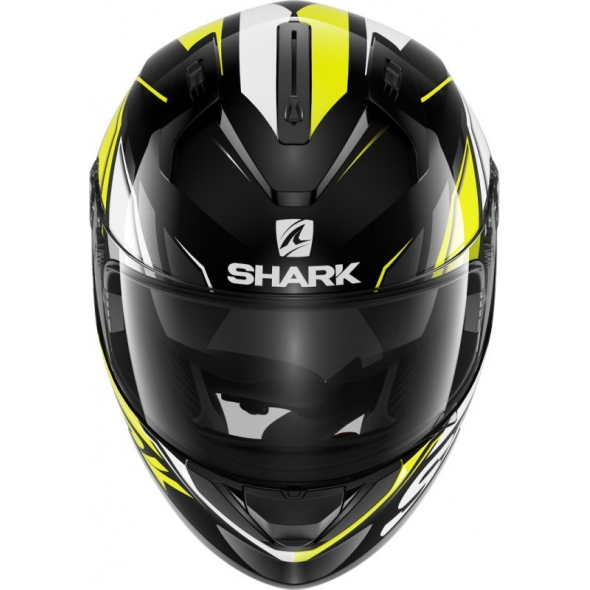 Shark Helmets Shark Full Face Helmet RIDILL 1.2 PHAZ, Black Yellow White/KYW, Size XS | HE0533EKYWXS / HE0533KYWXS | sh_HE0533EKYWM | euronetbike-net
