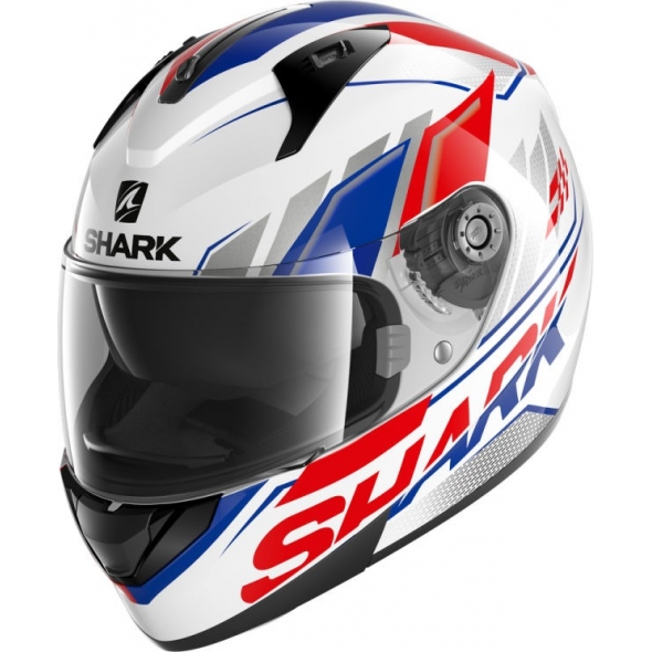 Shark Helmets Shark Full Face Helmet RIDILL 1.2 PHAZ, White Blue Red/WBR, Size XS | HE0533EWBRXS / HE0533WBRXS | sh_HE0533EWBRS | euronetbike-net