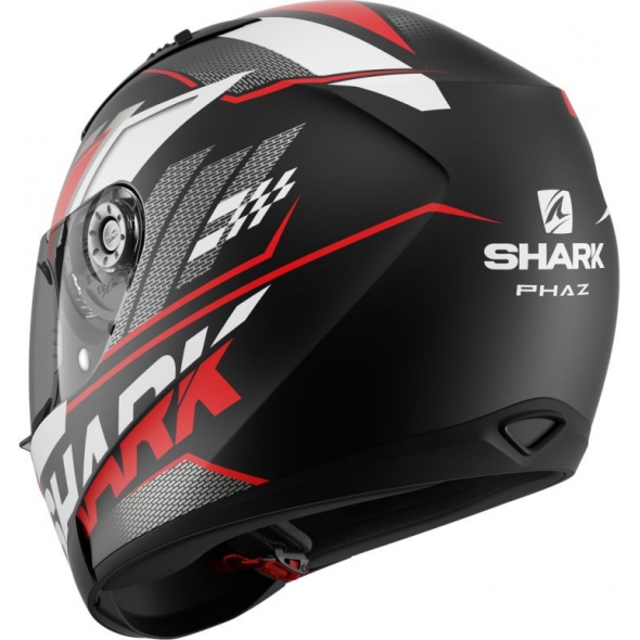 Shark Helmets Shark Full Face Helmet RIDILL 1.2 PHAZ Mat, Black Red White/KRW, Size XS | HE0534EKRWXS / HE0534KRWXS | sh_HE0534EKRWL | euronetbike-net