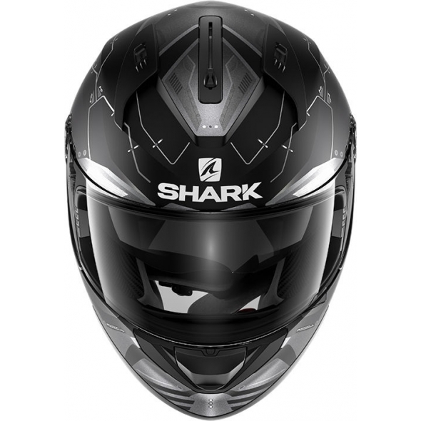 Shark Helmets Shark Full Face Helmet RIDILL 1.2 MECCA Mat, Black Anthracite Silver/KAS, Size XS | HE0538EKASXS / HE0538KASXS | sh_HE0538EKASM | euronetbike-net