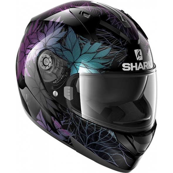 Shark Helmets Shark Full Face Helmet RIDILL 1.2 NELUM, Black Glitter Black/KXK, Size XS | HE0545EKXKXS / HE0545KXKXS | sh_HE0545EKXKM | euronetbike-net