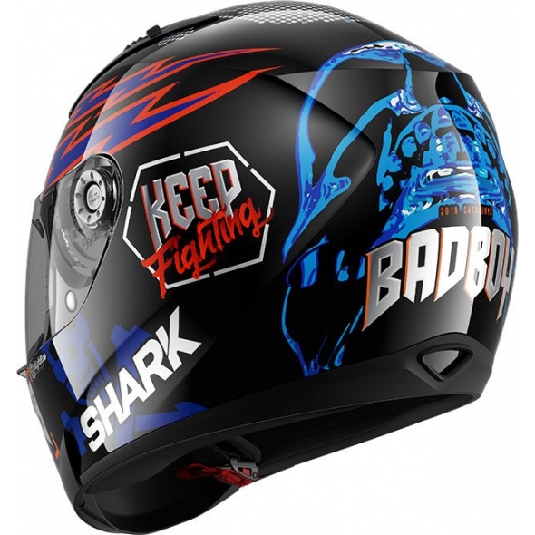 Shark Helmets Shark Full Face Helmet RIDILL 1.2 CATALAN BAD BOY, Black Blue Orange/KBO, Size XS | HE0546EKBOXS / HE0546KBOXS | sh_HE0546EKBOXL | euronetbike-net