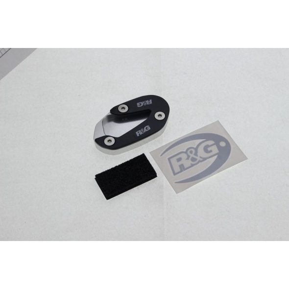 R&G Racing R&G Racing Kickstand Shoe, Black/Silver | PKS0076SI | rg_PKS0076SI | euronetbike-net
