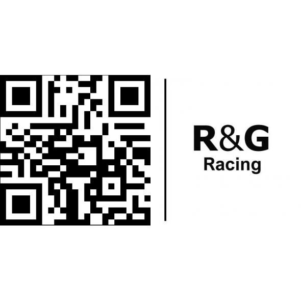 R&G Racing R&G Racing Exhaust Hanger + Footrest Blanking Plate set, Black | EH0082BKA | rg_EH0082BKA | euronetbike-net