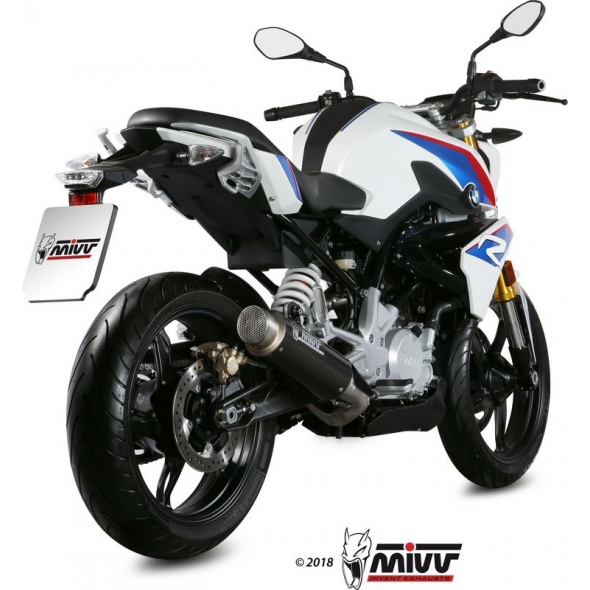 Mivv silencers Mivv SPORT GPpro Imp. compl./Full sys. 1x1 CARBON for BMW G 310 R 2018 ECE approved (Euro4) Catalyzer is included | B.032.L2P | mivv_B032L2P | euronetbike-net