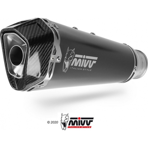 Mivv silencers Mivv SPORT DELTA RACE Imp. compl./Full sys. 1x1 BLACK STAINLESS STEEL for BMW G 310 R 2018 ECE approved (Euro4) Catalyzer is included | B.032.LDRB | mivv_B032LDRB | euronetbike-net