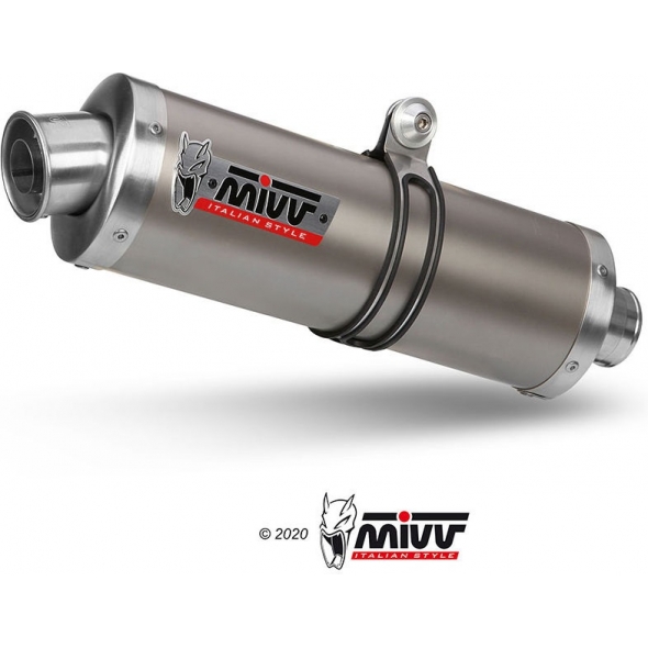 Mivv silencers Mivv SPORT OVAL SLIP-ON Muffler TITANIUM for KAWASAKI ZX-10 R 2004 - 2005 ECE approved | AK.012.L4 | mivv_AK012L4 | euronetbike-net