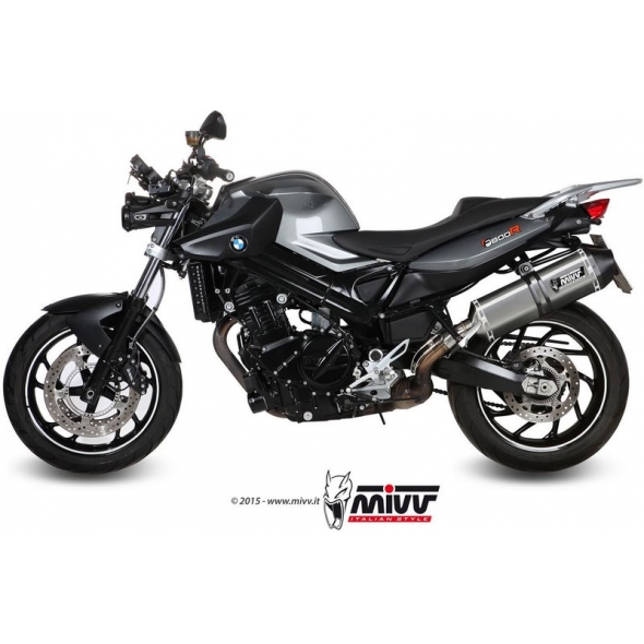Mivv silencers Mivv SPORT SPEED EDGE SLIP-ON Muffler STAINLESS STEEL for BMW F 800 R / GT 2009 ECE approved (Euro3/Euro4) | B.008.LRX | mivv_B008LRX | euronetbike-net