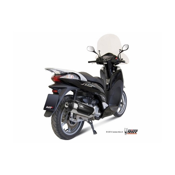 Mivv silencers Mivv URBAN Imp. compl./Full sys. 1x1 STAINLESS STEEL for HONDA SH 300 2007 - 2014 ECE approved | C.HO.0005.K | mivv_CHO0005K | euronetbike-net