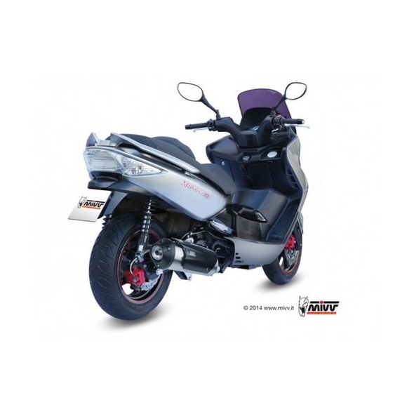 Mivv silencers Mivv URBAN Imp. compl./Full sys. 1x1 STAINLESS STEEL for KYMCO XCITING 250 2006 - 2007 ECE approved | C.KY.0013.K | mivv_CKY0013K | euronetbike-net