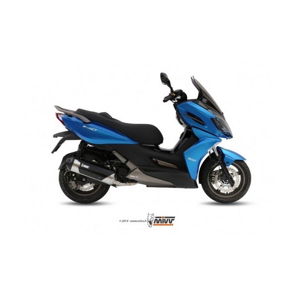 Mivv silencers Mivv URBAN Imp. compl./Full sys. 1x1 STAINLESS STEEL for KYMCO K-XCT 300 2012 - 2016 ECE approved (Euro3) | C.KY.0017.K | mivv_CKY0017K | euronetbike-net