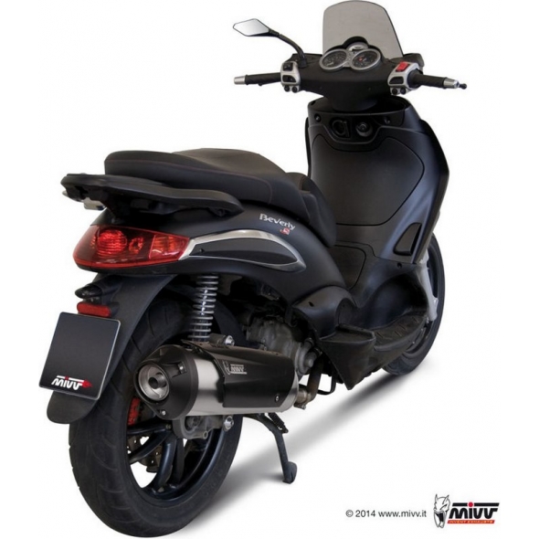 Mivv silencers Mivv URBAN Imp. compl./Full sys. 1x1 STAINLESS STEEL for PIAGGIO BEVERLY 250 2004 - 2007 EC approved | C.PG.0015.B | mivv_CPG0015B | euronetbike-net