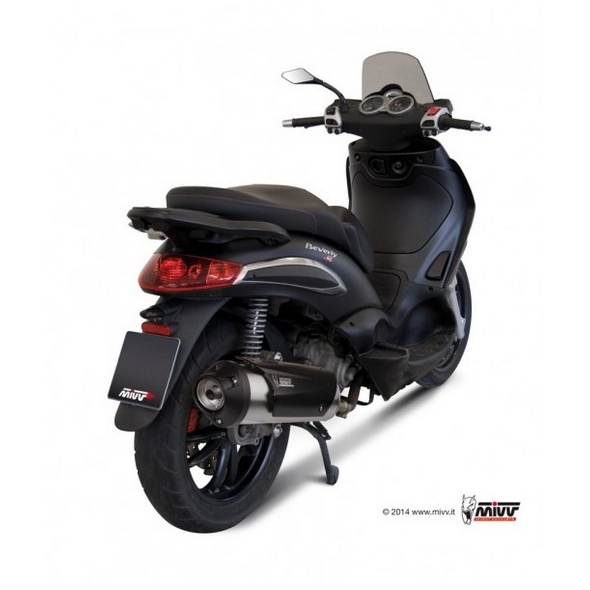 Mivv silencers Mivv URBAN Imp. compl./Full sys. 1x1 STAINLESS STEEL for PIAGGIO BEVERLY 250 2004 - 2007 EC approved | C.PG.0015.B | mivv_CPG0015B | euronetbike-net