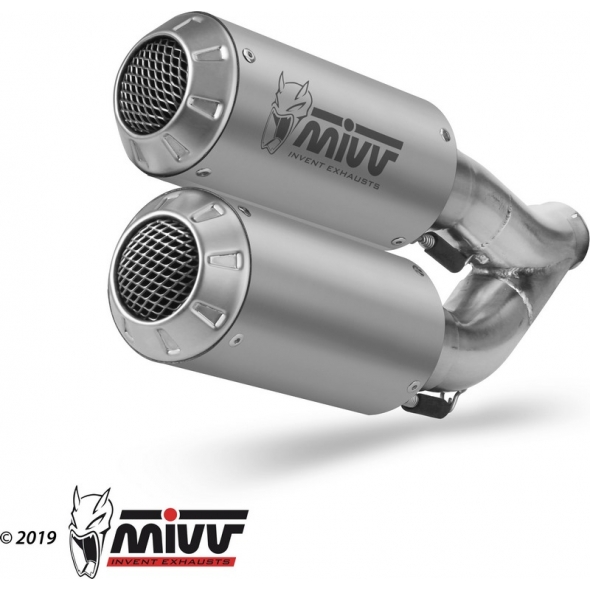 Mivv silencers Mivv SPORT M3 2 SLIP-ON Muffler STAINLESS STEEL for DUCATI MONSTER 821 2018 NOT approved | D.042.SM3X | mivv_D042SM3X | euronetbike-net