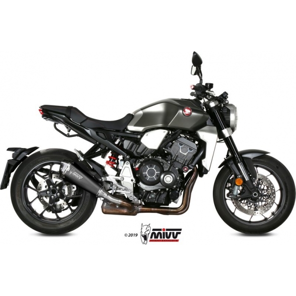 Mivv silencers Mivv SPORT DELTA RACE SLIP-ON Muffler BLACK STAINLESS STEEL for HONDA CB 1000 R 2018 ECE approved (Euro4) | H.068.LDRB | mivv_H068LDRB | euronetbike-net