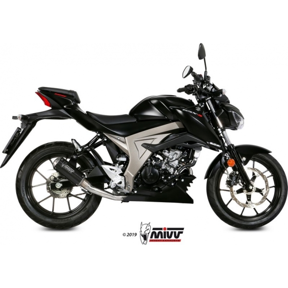 Mivv silencers Mivv SPORT M3 Imp. compl./Full sys. 1x1 CARBON for SUZUKI GSX-R 125 2017 NOT approved | S.055.SM3C | mivv_S055SM3C | euronetbike-net