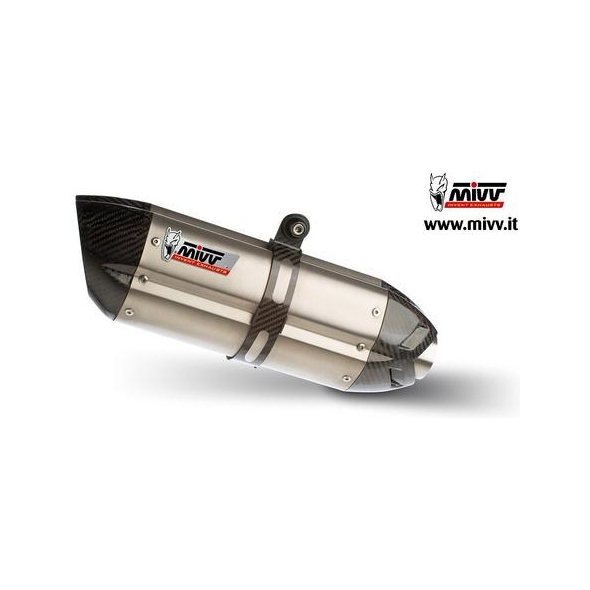 Mivv silencers Mivv SPORT SUONO 2 SLIP-ON Muffler STAINLESS STEEL for TRIUMPH SPEED TRIPLE 2011 - 2015 ECE approved | AT.012.L7 | mivv_AT012L7 | euronetbike-net