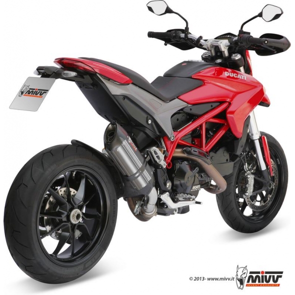 Mivv silencers Mivv SPORT SUONO SLIP-ON Muffler STAINLESS STEEL for DUCATI HYPERMOTARD 821 2013 - 2015 EC approved Catalyzer is included | D.029.L7 | mivv_D029L7 | euronetbike-net