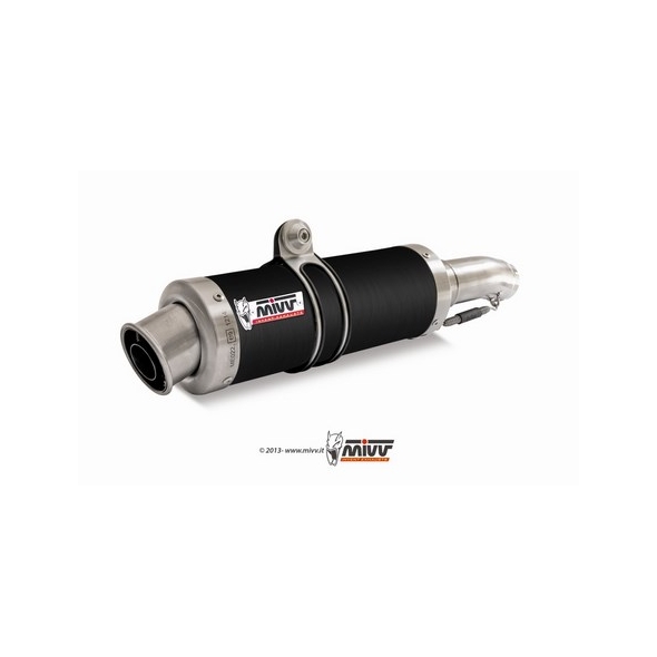 Mivv silencers Mivv SPORT GP SLIP-ON Muffler BLACK STAINLESS STEEL for HONDA CBR 600 F 2001 - 2010 EC approved Catalyzer is included | H.013.LXB | mivv_H013LXB | euronetbike-net