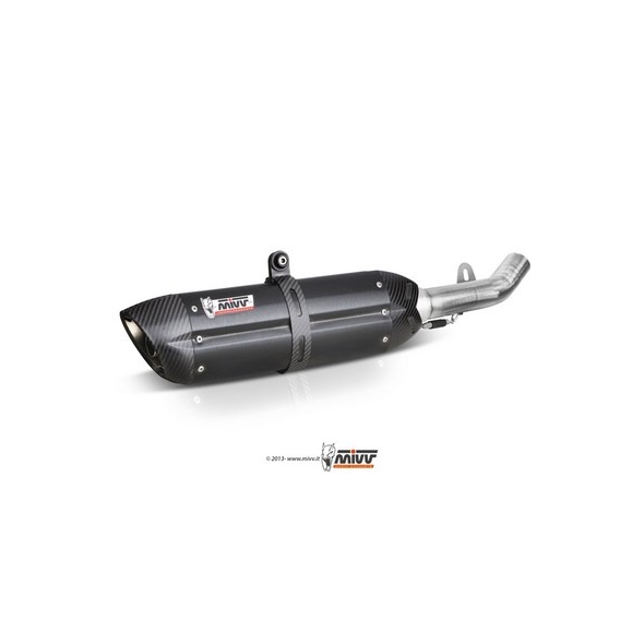 Mivv silencers Mivv SPORT SUONO SLIP-ON Muffler BLACK STAINLESS STEEL for HONDA HORNET 600 1998 - 2002 EC approved | H.018.L9 | mivv_H018L9 | euronetbike-net