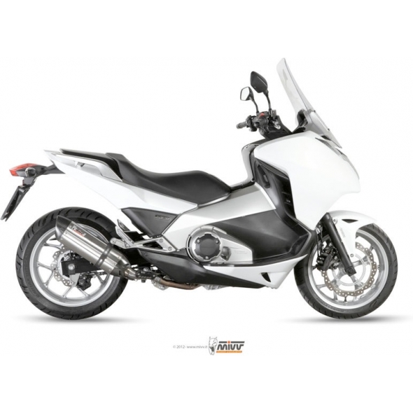 Mivv silencers Mivv SPORT SUONO SLIP-ON Muffler STAINLESS STEEL for HONDA INTEGRA 700 2012 - 2013 EC approved | H.046.L7 | mivv_H046L7 | euronetbike-net