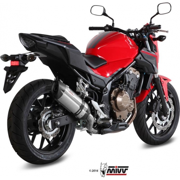 Mivv silencers Mivv SPORT SUONO SLIP-ON Muffler STAINLESS STEEL for HONDA CB 500 F 2016 ECE approved (Euro3/Euro4) | H.062.L7 | mivv_H062L7 | euronetbike-net