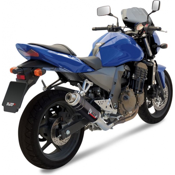 Mivv silencers Mivv SPORT GP SLIP-ON Muffler BLACK STAINLESS STEEL for KAWASAKI Z 750 2004 - 2006 EC approved | K.011.LXB | mivv_K011LXB | euronetbike-net