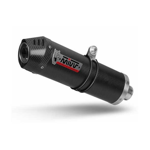 Mivv silencers Mivv SPORT OVAL SLIP-ON Muffler CARBON WITH CARBON CAP for KAWASAKI Versys 1000 2015 - 2018 EC approved (Euro3/Euro4) | K.040.LEC | mivv_K040LEC | euronetbike-net