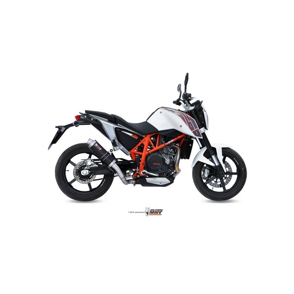 Mivv silencers Mivv SPORT GP SLIP-ON Muffler BLACK STAINLESS STEEL for KTM 690 DUKE 2012 ECE approved (Euro3/Euro4) | KT.010.LXB | mivv_KT010LXB | euronetbike-net