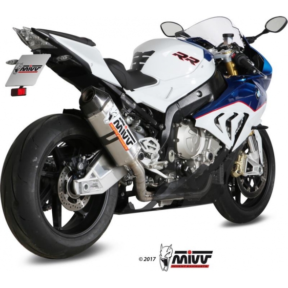 Mivv silencers Mivv POWER EVO SPEED EDGE Imp. compl./Full sys. 4x2x1 TITANIUM for BMW S 1000 RR 2015 - 2016 NOT approved | R.BW.0003.SRT | mivv_RBW0003SRT | euronetbike-net