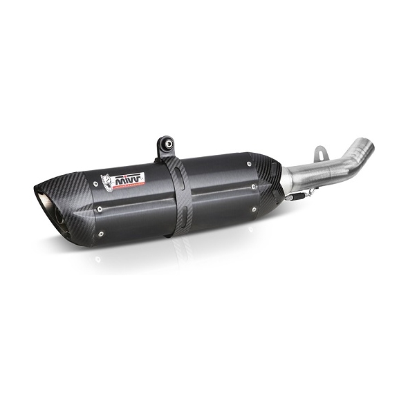 Mivv silencers Mivv SPORT SUONO SLIP-ON Muffler BLACK STAINLESS STEEL for TRIUMPH TIGER 800 2011 ECE approved (Euro3/Euro4) | T.011.L9 | mivv_T011L9 | euronetbike-net