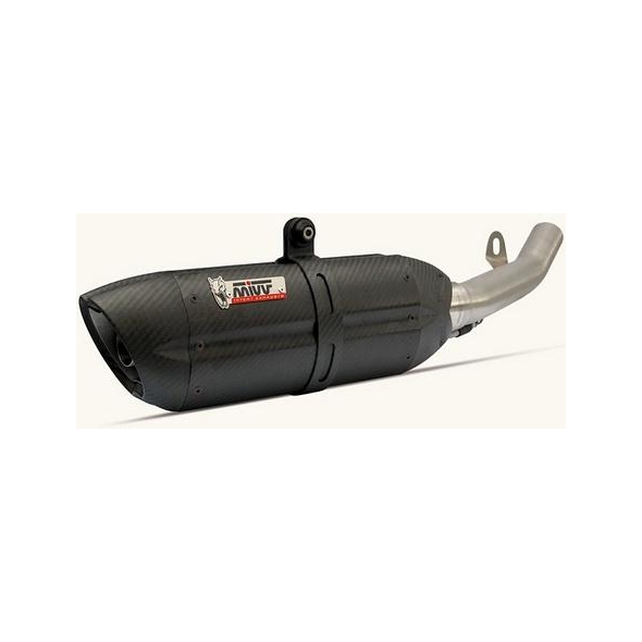 Mivv silencers Mivv SPORT SUONO SLIP-ON Muffler BLACK STAINLESS STEEL for TRIUMPH TIGER 1050 2007 - 2013 EC approved Catalyzer is included | T.007.L9 | mivv_T007L9 | euronetbike-net