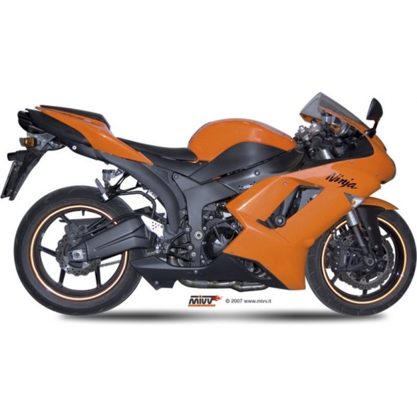 Mivv silencers Mivv SPORT SUONO SLIP-ON Muffler STAINLESS STEEL for KAWASAKI ZX-6 R 2007 - 2008 EC approved | UK.019.L7 | mivv_UK019L7 | euronetbike-net