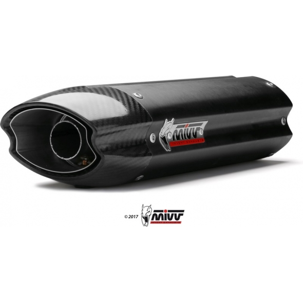 Mivv silencers Mivv SPORT SUONO 2 SLIP-ON Muffler BLACK STAINLESS STEEL for YAMAHA FZ6 / FZ6 FAZER 2004 - 2011 ECE approved | UY.015.L9 | mivv_UY015L9 | euronetbike-net