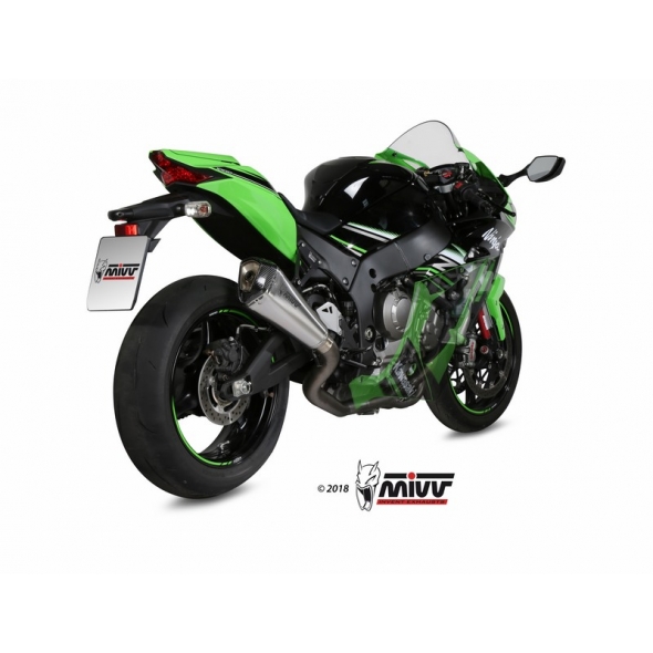 Mivv silencers Mivv POWER STEEL DELTA RACE Imp. compl./Full sys. 4x2x1 STAINLESS STEEL for KAWASAKI ZX-10 R 2016 NOT approved | X.KA.0006.SDRX | mivv_XKA0006SDRX | euronetbike-net