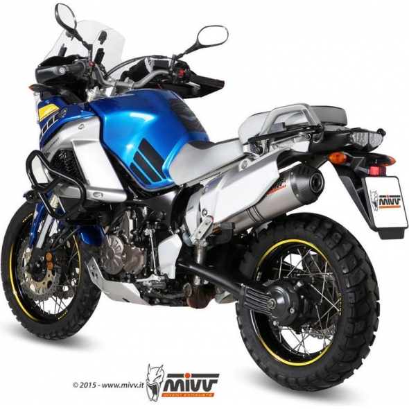 Mivv silencers Mivv SPORT OVAL SLIP-ON Muffler TITANIUM WITH CARBON CAP for YAMAHA XT 1200 Z SUPERTENERE 2010 ECE approved (Euro3/Euro4) | Y.034.LNC | mivv_Y034LNC | euronetbike-net